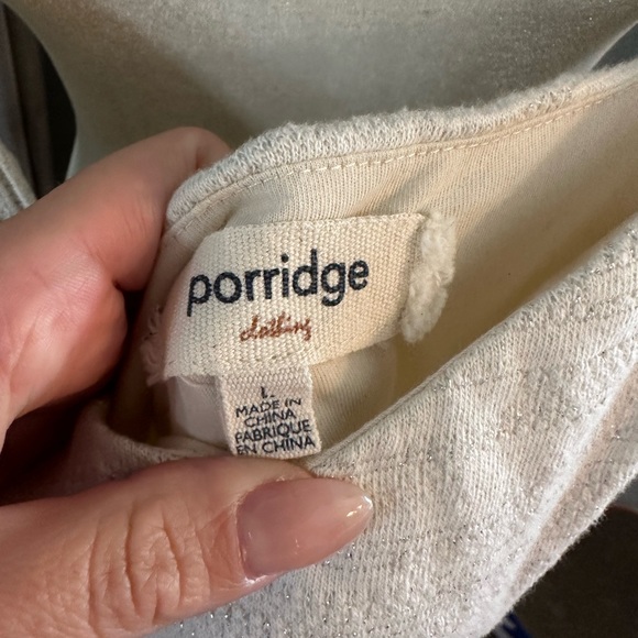 Anthropologie Porridge clothing beautiful top cream color size large - Picture 8 of 8